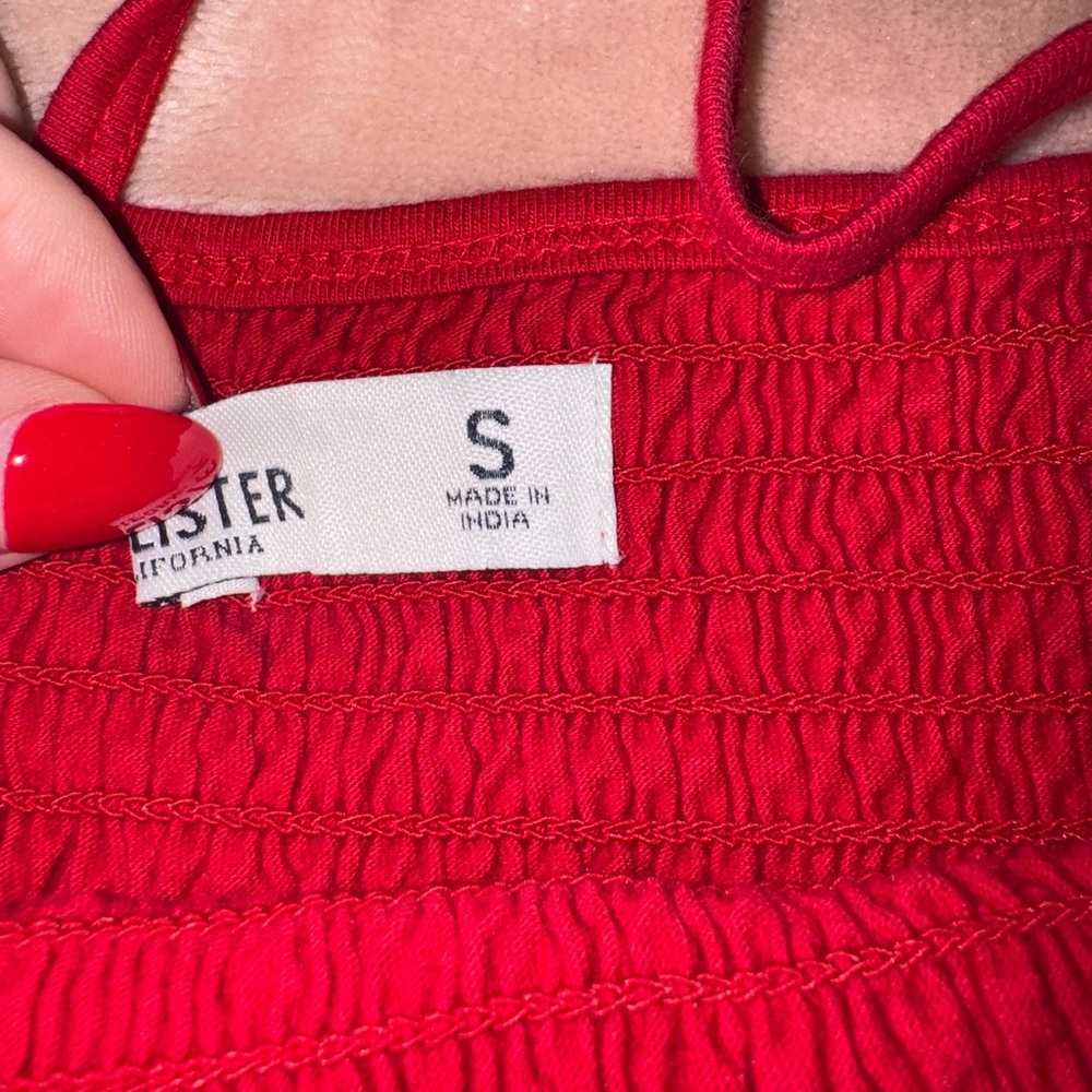 HOLLISTER TANK TOP RED - Picture 3 of 4